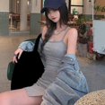 thumbnail image 3 of AVAIL Summer Women Backless Irregular Sling Dress Casual Travel Skirt, 3 of 4