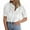 White, variant on GPOECD Women's Round Neck Lace Blouse Everyday Wear Spring Summer Top Easy Care Casual Shirt White,XXL