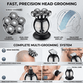 thumbnail image 6 of NIUTA® Head Shaver for Bald Men, 7-in-1 Electric Bald Head Shaver with 7 Rotary Heads, Digital Display, Hair & Nose Trimmer, Type-C Charging Men’s Grooming Kit, 6 of 7