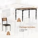 thumbnail image 2 of 5-piece industrial style dining mesa y sillas set para 4, para dining room, kitchen, apartment, 2 of 6