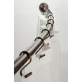 InterDesign Curved Shower Curtain Rod Wall Mount, Bronze, 4172