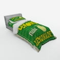 thumbnail image 2 of Ambesonne Saying Bedding Set 3 Pcs, If Life Gives You Lemon, Twin, Green Yellow and Tan, 2 of 2