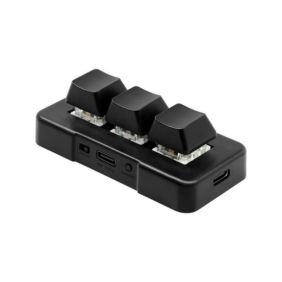 3-Key Mini Keypad RGB Custom Mechanical Keys for Game Office CAD-Designer Laptop