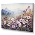 thumbnail image 2 of Designart "Mountain Roses In Pink I" Roses Canvas Art Print, 2 of 7
