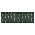 thumbnail image 6 of Yayeee Kitchen Valance Rod Pocket 54" x 18" Living Room Window Curtain, Dark Green Plants, 6 of 6