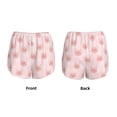 thumbnail image 3 of Yiaed Cute Pig Face Print Women's Running Shorts with Liner 3 Zipper Pockets Elastic Workout Athletic Gym Yoga Shorts-Medium, 3 of 7