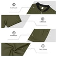 thumbnail image 7 of Dresfit Bomber Jacket Mens Loose Stand Collar Windbreaker Jackets 2026 Summer Short Sleeve Baseball Outwear Slim Fit Lightweight Coat with Pockets S, 7 of 7