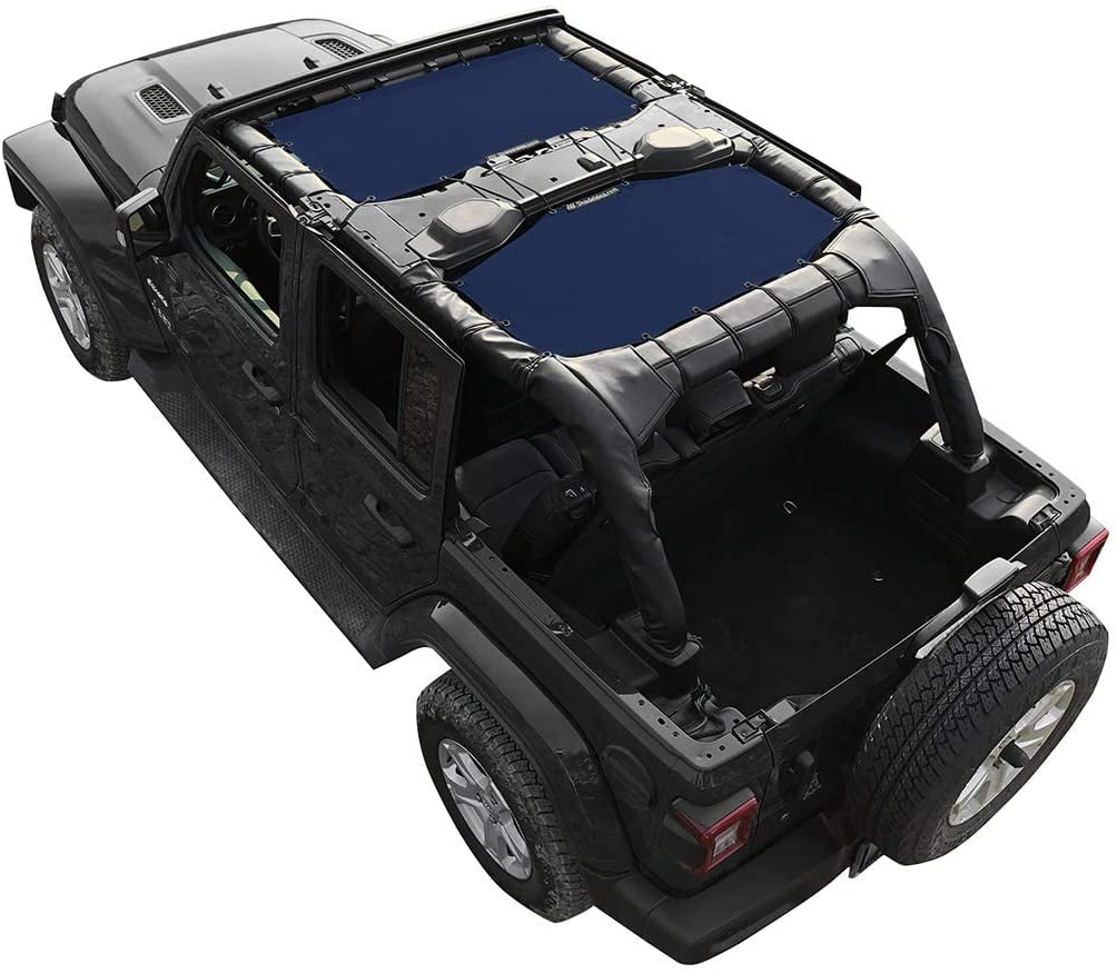 Shadeidea Jeep Wrangler Sun Shade JL Top Sunshade Front and Rear 2