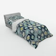 thumbnail image 3 of Ambesonne Modern Bedding Set 4 Pcs, Morrocan Style Dots Art, Queen, Blue and White, 3 of 3