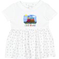 thumbnail image 3 of Inktastic I Love Trains Girls Baby Dress, 3 of 5