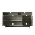 thumbnail image 4 of Twin Star Home TV Stand with Fabric Doors for TVs up to 60", Fairfax Oak, 4 of 8