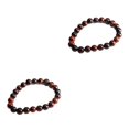 thumbnail image 1 of Sonducket de ojo de tigre única roja - Cuentas de piedra natural cómodas para Cuentas de oración única fácil de usar Ojo de tigre rojo8MM 2Conjunto, 1 of 6