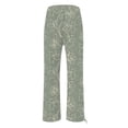 thumbnail image 5 of Women's Print Wide Leg Pants High Waisted Casual Trousers, 5 of 5