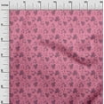 thumbnail image 3 of oneOone Cotton Cambric Pink Fabric Autumn Leaves Craft Projects Decor Fabric Printed By The Yard 56 Inch Wide, 3 of 4