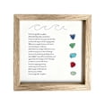 thumbnail image 1 of Large Handmade Sea Glass Poem Art Desktop Ornament Colorful Stone Photo Frame Design, 1 of 4
