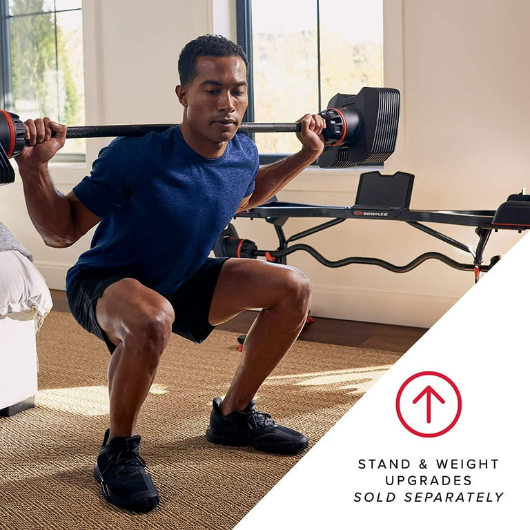 Bowflex SelectTech 2080 Barbell with Curl Bar 20 to 80 lbs Free