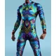 thumbnail image 2 of Mono de dibujo de colores para Hombre y mujer, traje Zentai, disfraz Steampunk, Halloween, fiesta de Carnaval, 2 of 5