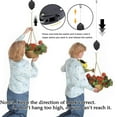 thumbnail image 5 of Prociv Upgraded Retractable Plant Hanger,Plant Pulleys for Hanging Plants,Auto Lock,Heavy Duty, Adjustable Hook for Garden Baskets Pots,Birds Feeder, 6 Pack, 5 of 10
