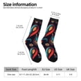 thumbnail image 2 of Pofeuu Paisley1 Print Crew Socks, Adult Running Hiking Socks for Youth and Adult, 2 of 6