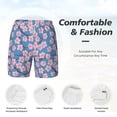 thumbnail image 5 of Lsque Mens Swim Trunks Orchids Flowers Pattern - Bathing Suit Compression Liner - Beach Swim Shorts Swimwear - (S-3XL) - Stretch Quick Dry -Large, 5 of 9
