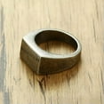thumbnail image 6 of 10mm Vintage Silver Band Men's Stainless Steel Party Casting Gift Ring Size 8-12, 6 of 6