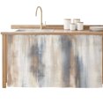 thumbnail image 2 of Beige Gray Cabinet Curtain 32"Wx55"L, Dustproof Pantry Door Curtain with Self Adhesive Tape, Abstract Grunge Mottled Neutral Texture Tall Storage Cover Privacy Drape for Bathroom Kitchen Laundry Room, 2 of 9