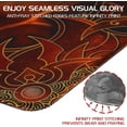 thumbnail image 2 of ENHANCE TCG Playmat - Tabletop Card Playmat with Stitched Edges, Smooth Surface, and Drawstring Travel Pouch - Compatible with MTG, YuGiOh, Pokemon, Lord of The Rings, and Other TCG and LCG - Flames, 2 of 9