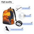 thumbnail image 3 of Balery Glowing Mushroom In Forest Mochila Clásica Impresa Básica para Viaje, Mochila Escolar Resistente al Agua, Mochila de Lona con Correas Ajustables-Medium, 3 of 5