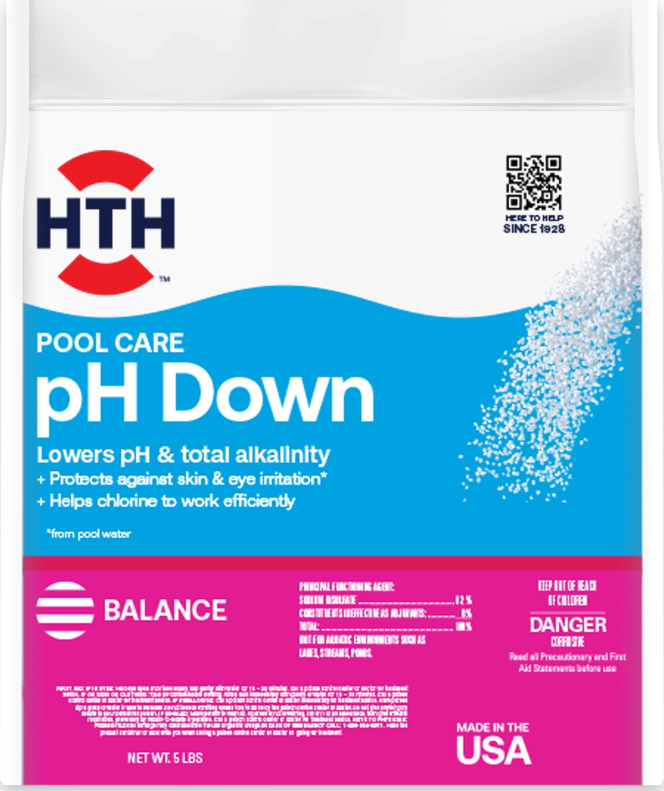 HTH Pool Care pH Down, Lowers pH, Swimming Pool Chemical, 5lbs. -  Walmart.com