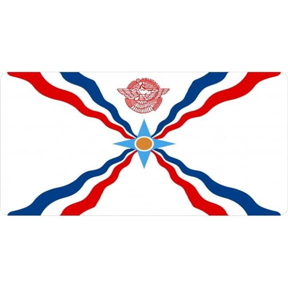 Latin Assyrian Flag Photo License Plate