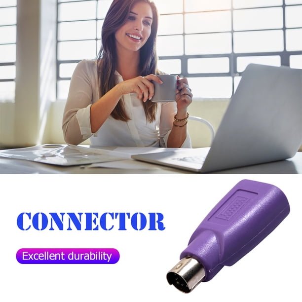 Adaptador De Teclado 2 uds PS2 macho a USB hembra adaptador ordenador ratón teclado convertidores