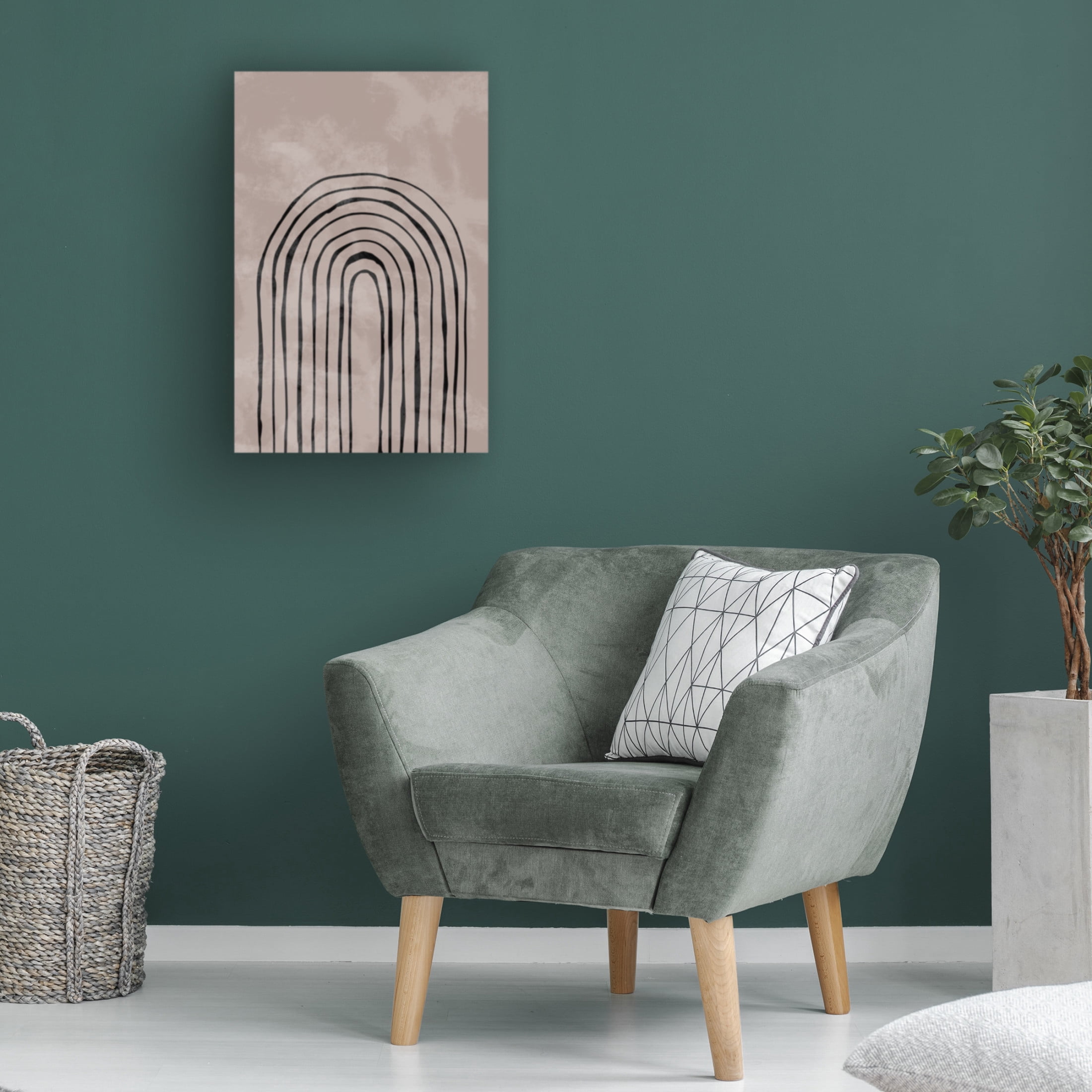 Pictufy Studio II 'Arch One Way 4 Black' Canvas Art - 12 x 19 Inches