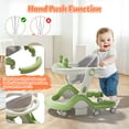 thumbnail image 4 of WonderStone 5 in 1 Baby Walker, Foldable Push Walker with Wheels, Music & Light, Baby Bouncer, Baby Activity Center for Boy Girl 6-12 Months (Green), 4 of 10