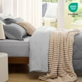 thumbnail image 4 of Juego de edredón Bedsure, tamaño queen, 7 piezas, reversible, gris, 4 of 7