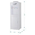 thumbnail image 2 of 3/5 Gallon Water Cooler Dispenser Top Loading Hot & Cold Water Dispenses Home White, 2 of 8
