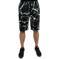 thumbnail image 5 of Vibes Men Printed Board Shorts 13" Inseam Black White Male Size 2X-Large, 5 of 6