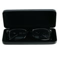 thumbnail image 2 of 1 X Black Glasses Case Shiny Rectangular Clam Shell Hard Eyeglasses Anti Scratch, 2 of 7