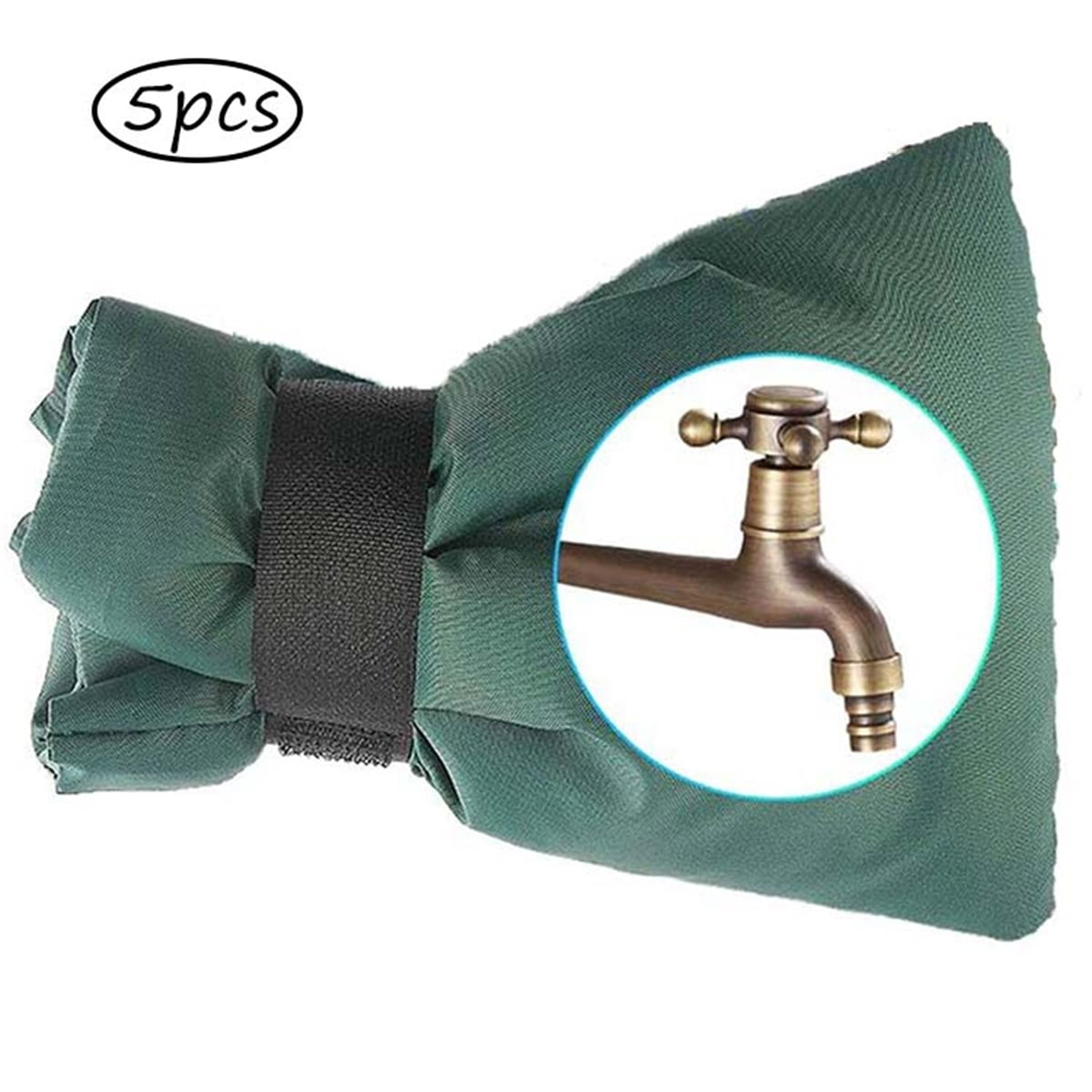 Kepooman Outside Reusable Waterproof Hose Spigot Cover for Garden Backyard, Set of 5, Green Kepooman Outside Reusable Waterproof Hose Spigot Cover for Garden Backyard, Set of 5, Green