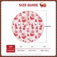 thumbnail image 3 of Daiia Valentine Gnomes Drawing Merry Christmas Tree Skirt , Xmas Large Lace-up Tree Skirt, Santa Snowflakes Rustic Home Decorations New Year Party Farmhouse Decor-36", 3 of 7