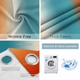 thumbnail image 4 of Burnt Orange Blue Ombre Blackout Curtains for Bedroom/Living Room, Thermal Insulated Kitchen Curtains, Modern Art Aesthetics Abstract Grommet Darkening Window Treatment Drapes 42"x84"x2, 4 of 8