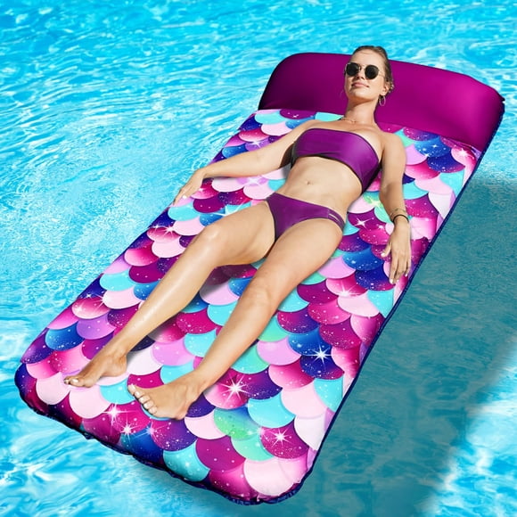 Balanza inflable para piscina PARENTSWELL Mermaid de 72 pulgadas para adultos