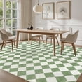 thumbnail image 3 of Washable Checke Rug x Low Pile Area Rug for Living Room Bedroom Nursery Modern Neutral Farmhouse Checkerboard Carpet Pet Kid Friendly, 3 of 9