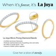 thumbnail image 3 of La Joya Lab Grown Diamond Band Ring for Women | Solid 10K Yellow Gold 1/4 CTTW Diamond Ring | Size 7, 3 of 7