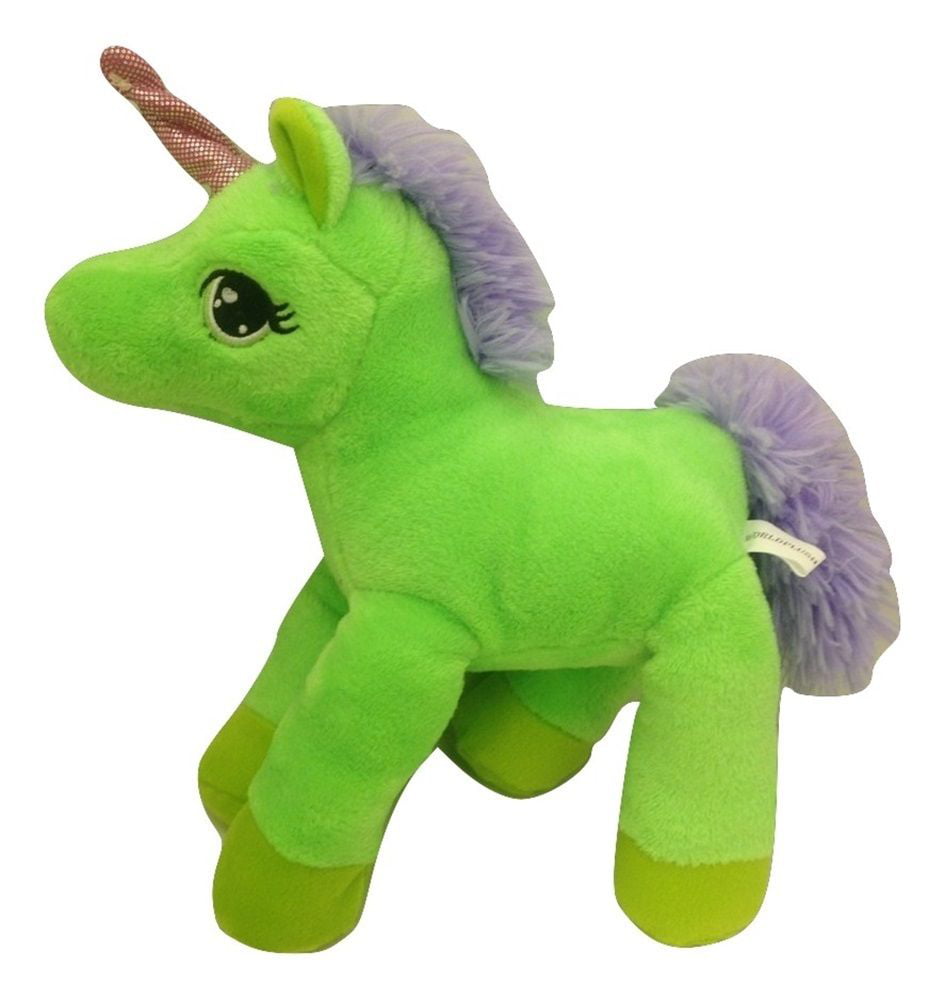 World Plush Green Unicorn Plush Stuffed 