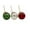 multicoloured, variant on Christmas Tree Decorations, 3pc Set Glittered Red, Green & Silver Glass Ornaments, Holiday Tree Hanging Ball Decor, Metallic Christmas Balls, Traditional Christmas Tree Decorations