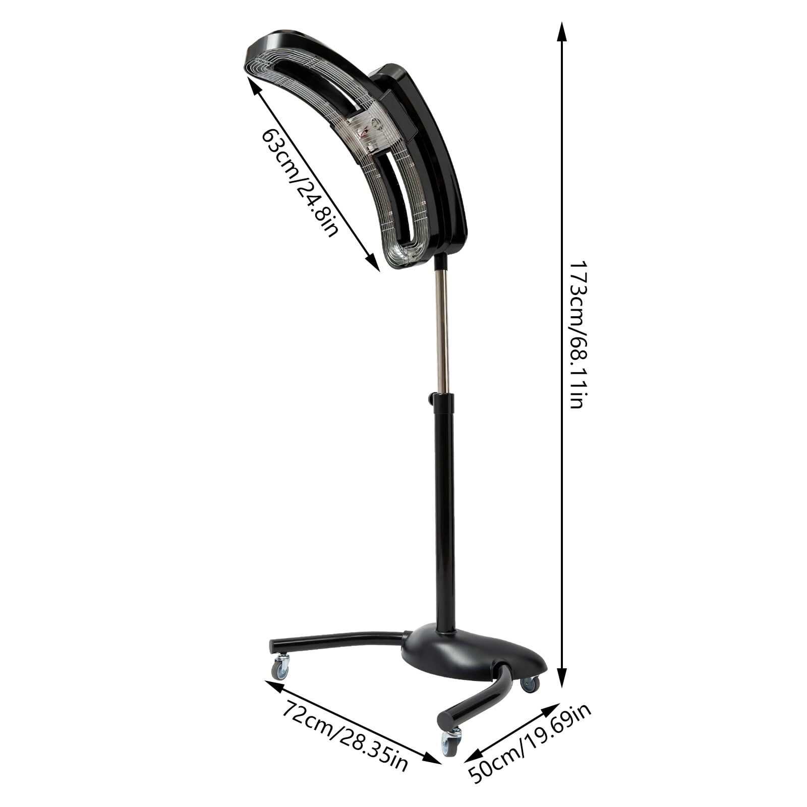 Standing Hair Dryer, Vertical Cold Iron Hair Dryer, Vertical Hairdressing Heater, Adjustable Standing Hair Dryer