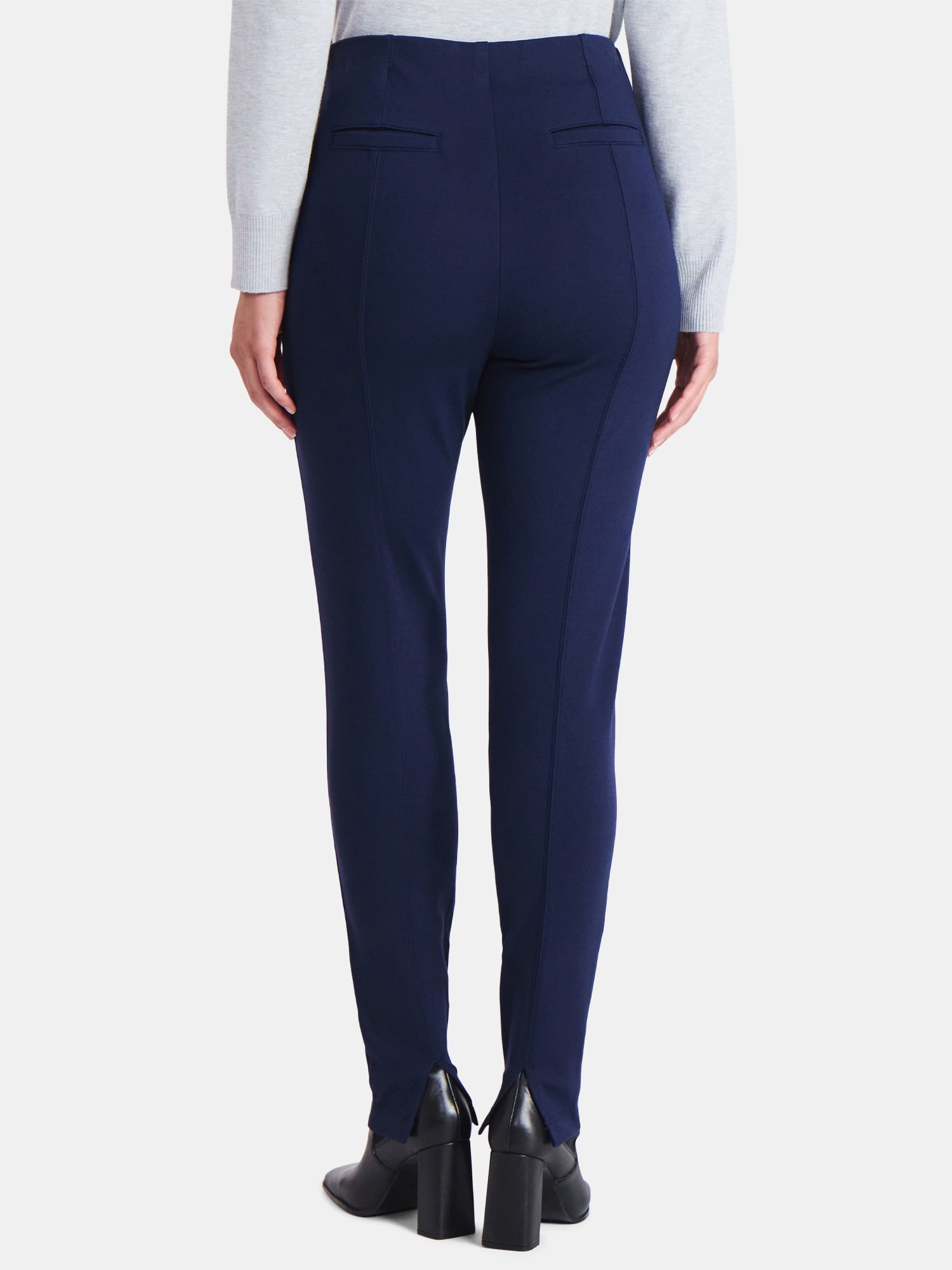 Time and Tru Women's Ponte Knit Skinny Pants, 29" Inseam, Sizes XS-XXL
