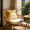 thumbnail image 6 of Sunflower Embroidery Throw Pillow, Textured Towel Design, Versatile Cushion for Sofa Reading Nook or Commuting Car Use, 6 of 6