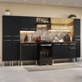 thumbnail image 2 of Cocina Integral Madesa 325cm Marrón/Negro Emilly, 2 of 10