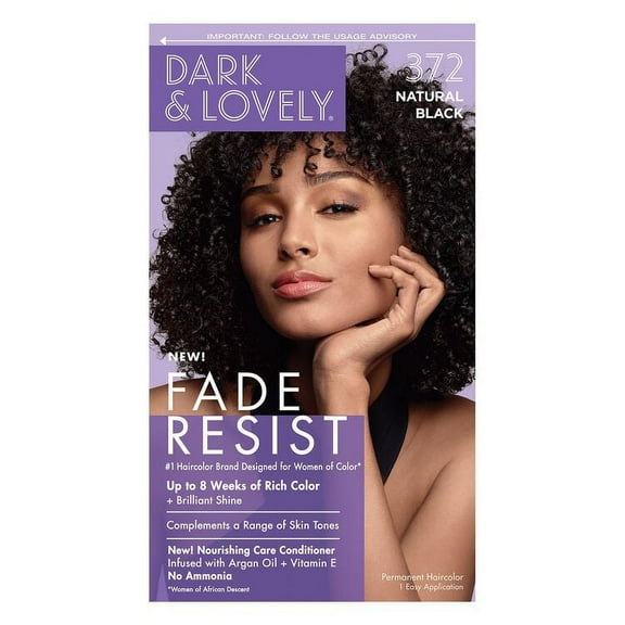 Dark & Lovely 372 Natural Black Fade Resist Conditioner, Pack of 3